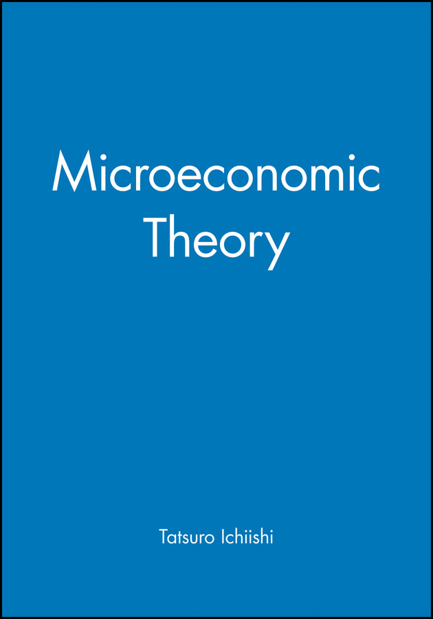 Microeconomic Theory book cover by Tatsuro Ichiishi