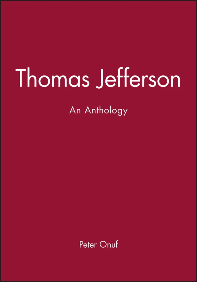 Thomas Jefferson: An Anthology book cover by 