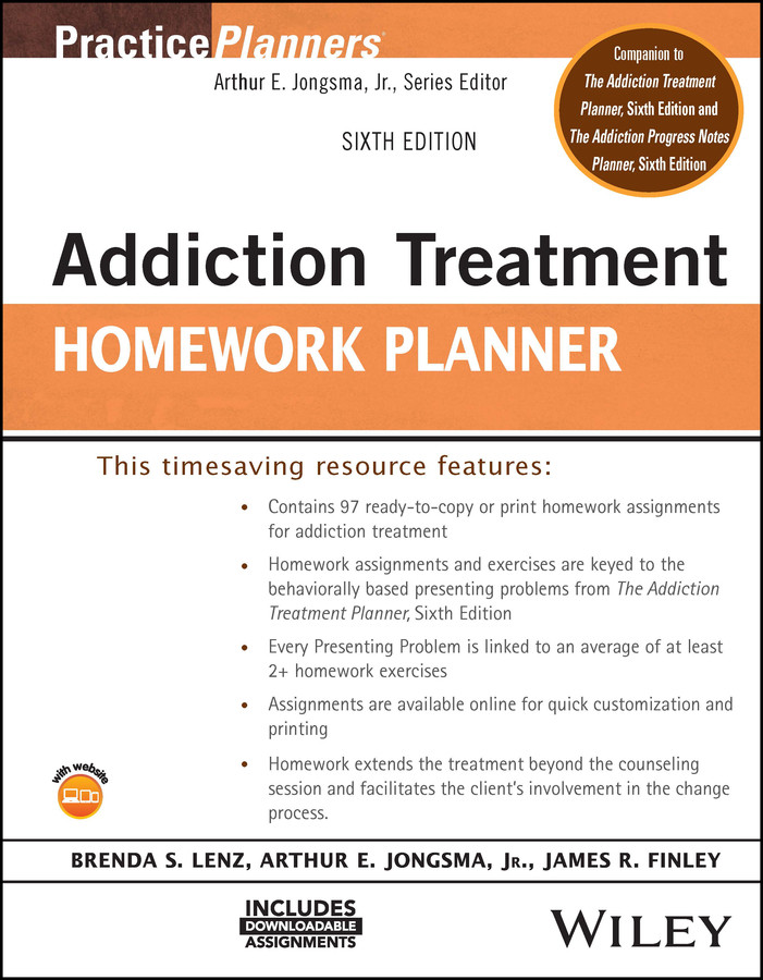 Addiction Treatment Homework Planner (PracticePlanners) book cover by Brenda S. Lenz, Arthur E. Jongsma, Jr., James R. Finley