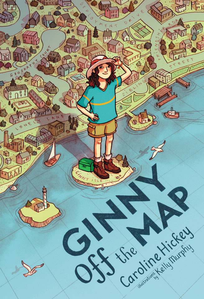 Ginny Off the Map book cover by Caroline Hickey
