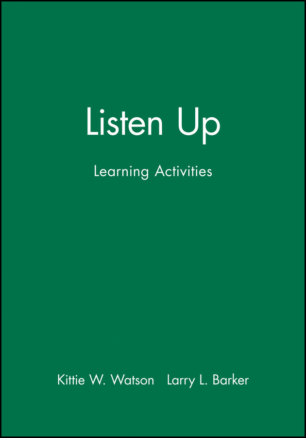 Listen Up: Learning Activities book cover by Kittie W. Watson, Larry L. Barker