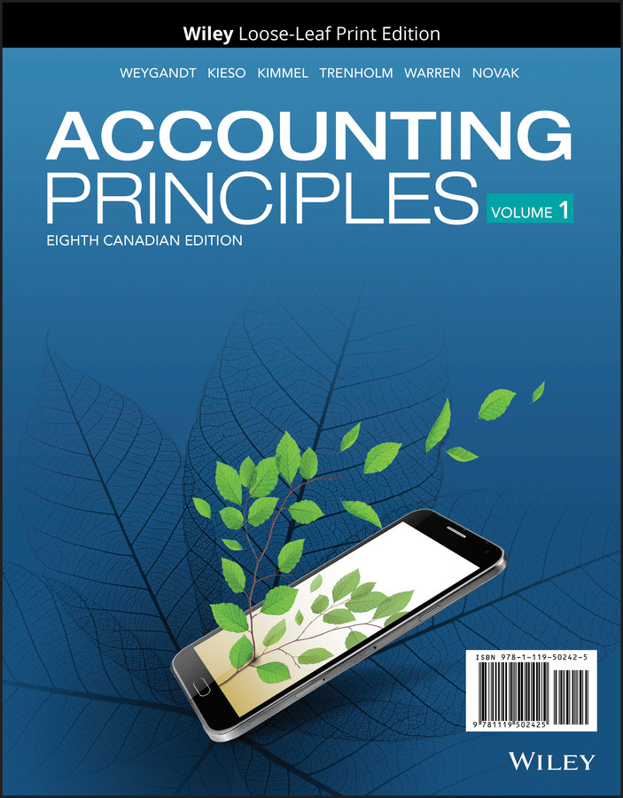Accounting Principles, Volume 1 book cover by Jerry J. Weygandt, Donald E. Kieso, Paul D. Kimmel, Barbara Trenholm, Valerie Warren, Lori Novak