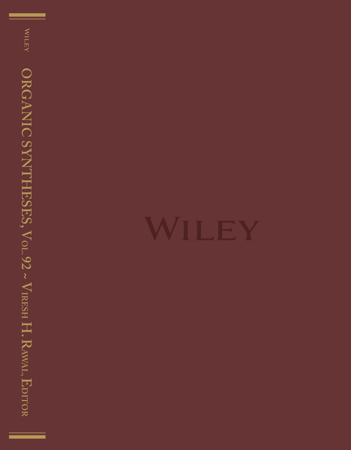 Organic Syntheses, Volume 92 (Organic Syntheses) book cover by Viresh H. Rawal