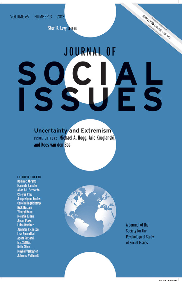 Uncertainty and Extremism (Journal of Social Issues (JOSI)) book cover by 