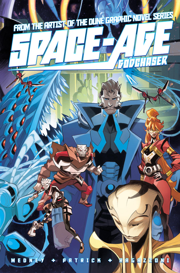 Space-Age book cover by Matthew Medney, James Patrick