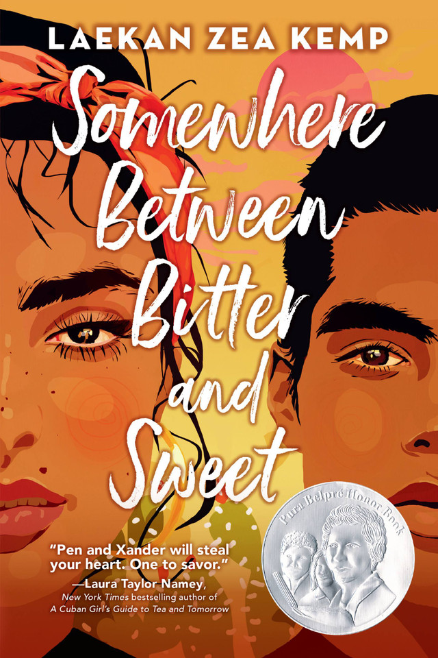 Somewhere Between Bitter and Sweet book cover by Laekan Zea Kemp