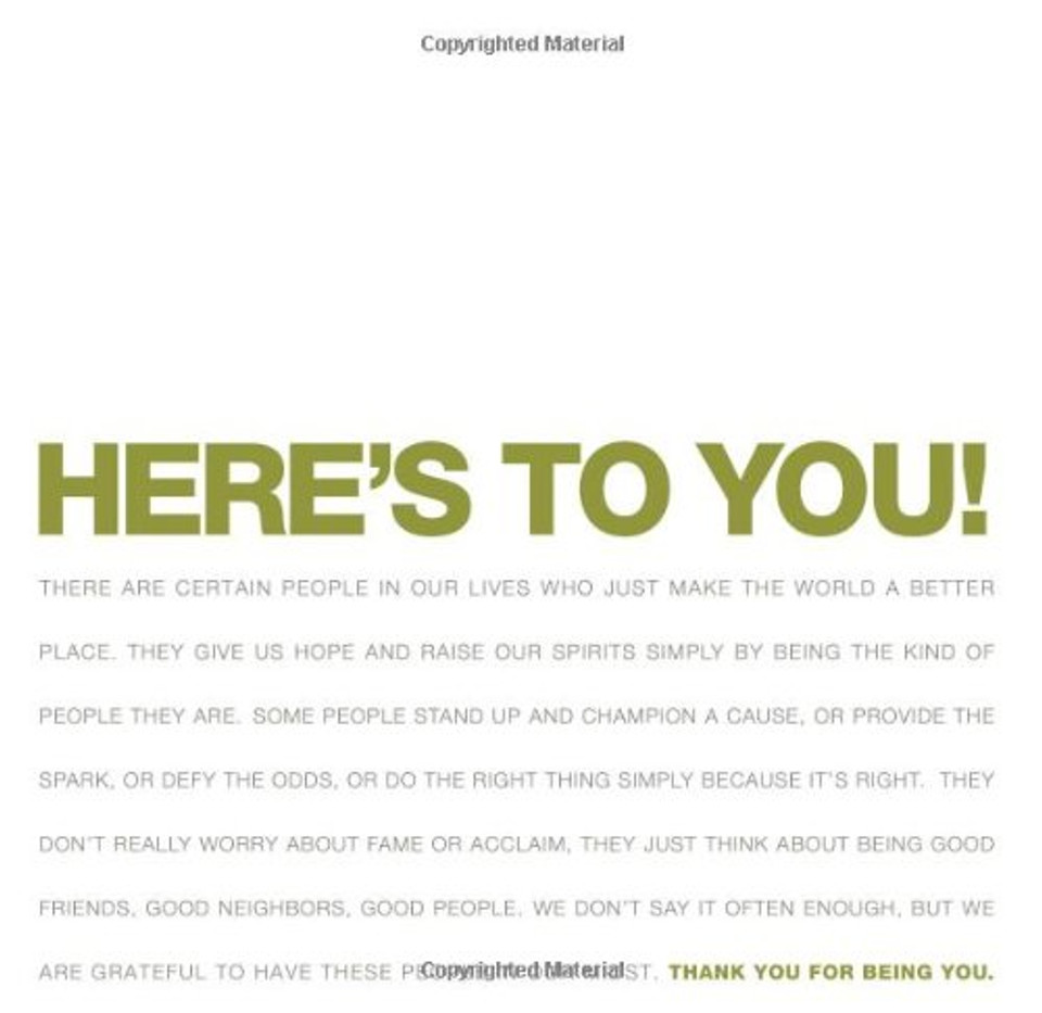 Here's to You! Cover