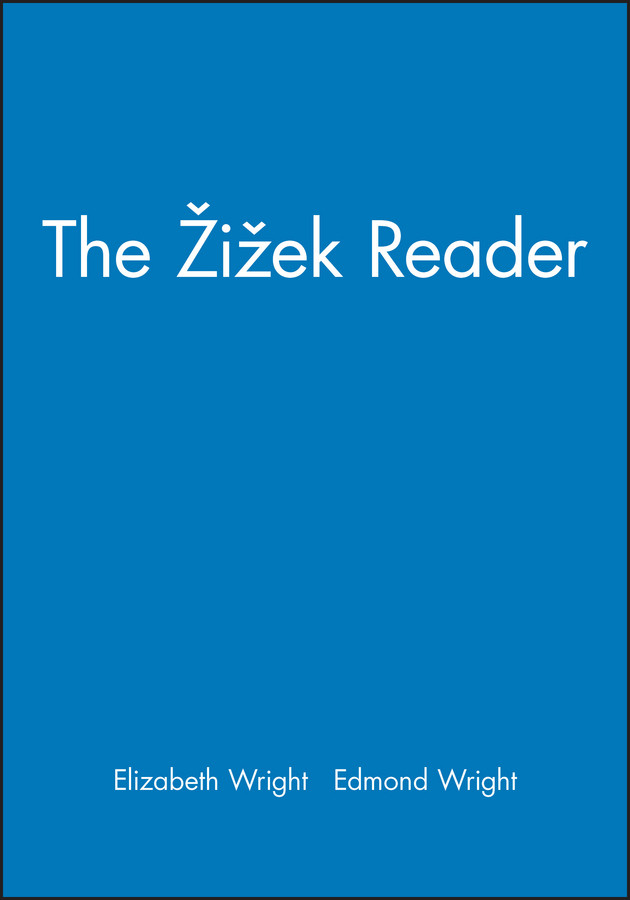 The Zizek Reader (Wiley Blackwell Readers) book cover by 