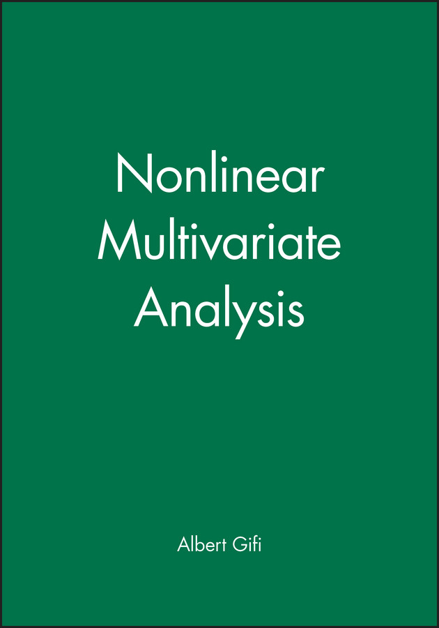 Nonlinear Multivariate Analysis (Wiley Series in Probability and Statistics) book cover by Albert Gifi