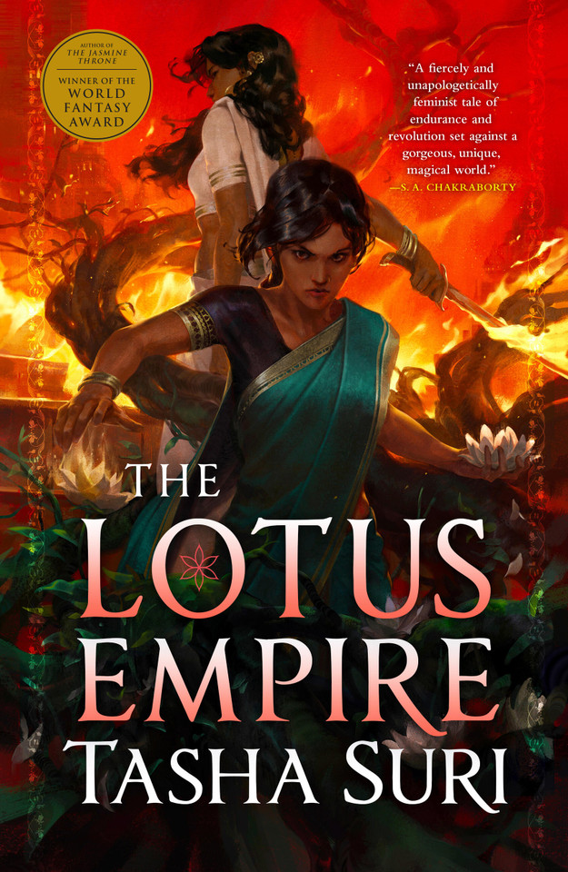 The Lotus Empire (Hardcover Library Edition) (The Burning Kingdoms #3) book cover by Tasha Suri