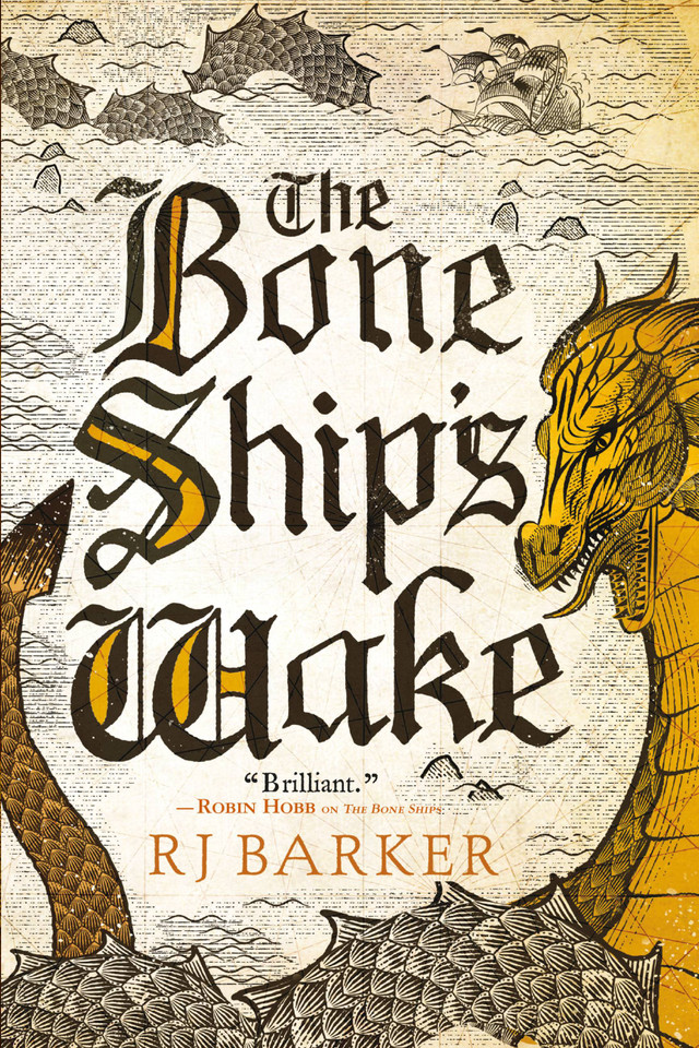 The Bone Ship's Wake (The Tide Child Trilogy #3) book cover by RJ Barker