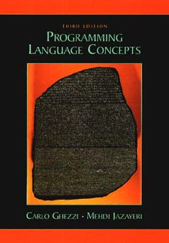 Programming Language Concepts book cover by Carlo Ghezzi, Mehdi Jazayeri