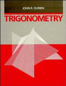 Trigonometry book cover by John R. Durbin