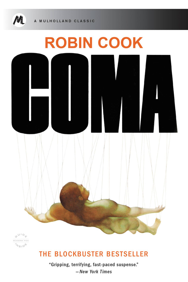 Coma book cover by Robin Cook