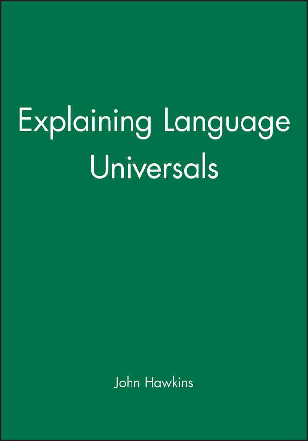 Explaining Language Universals book cover by John A. Hawkins