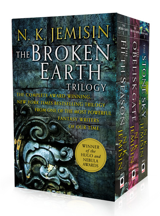 The Broken Earth Trilogy: The Fifth Season, The Obelisk Gate, The Stone Sky (The Broken Earth) book cover by N. K. Jemisin