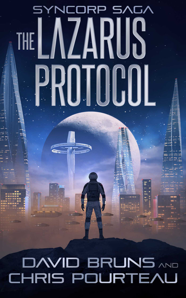 The Lazarus Protocol (SynCorp Saga) book cover by David Bruns, Chris Pourteau