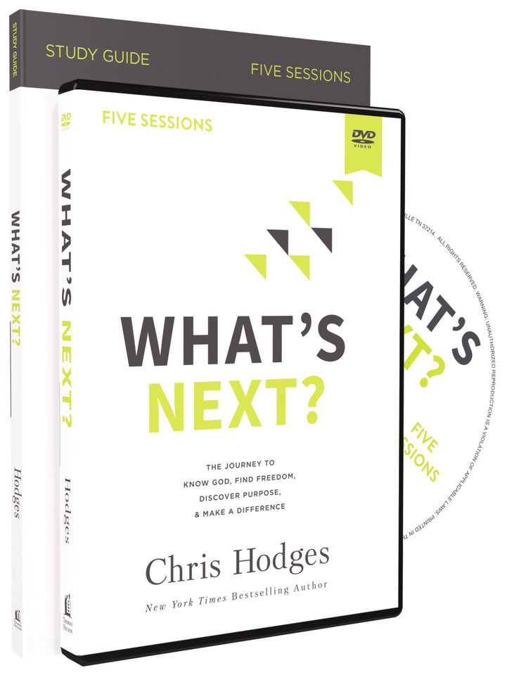 What's Next? Study Guide with DVD: The Journey to Know God, Find Freedom, Discover Purpose, and Make a Difference book cover by Chris Hodges