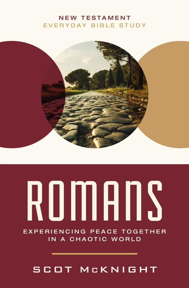 Romans: Experiencing Peace Together in a Chaotic World (New Testament Everyday Bible Study Series) book cover by Scot McKnight