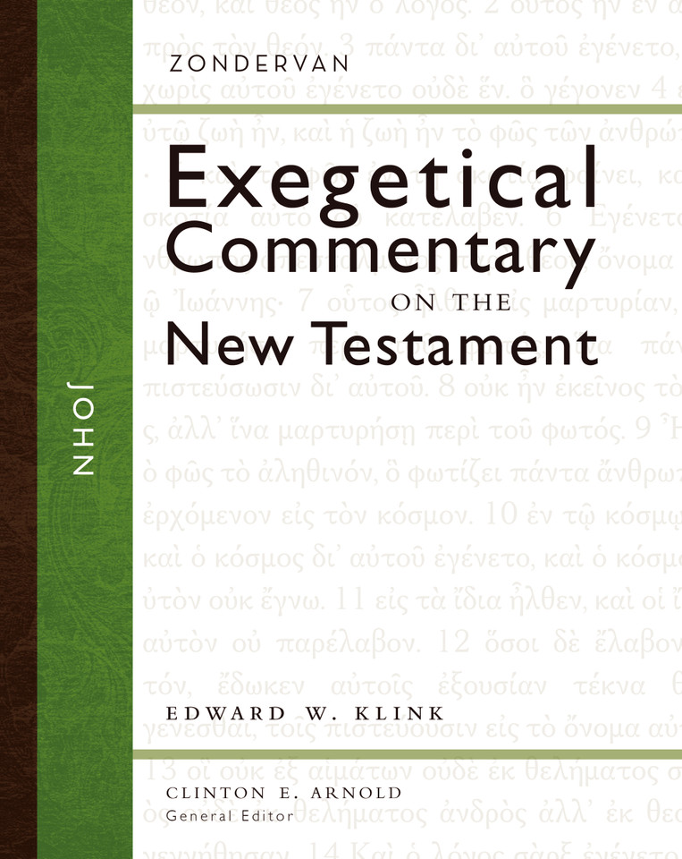 John (Zondervan Exegetical Commentary on the New Testament) book cover by Edward W Klink III