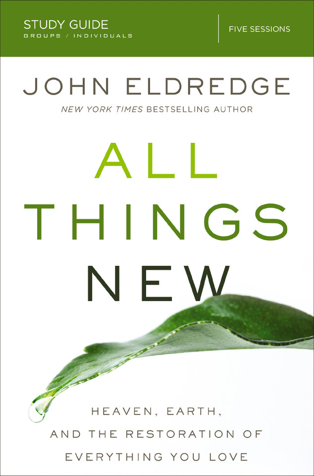 All Things New Study Guide: Heaven, Earth, and the Restoration of Everything you Love book cover by John Eldredge