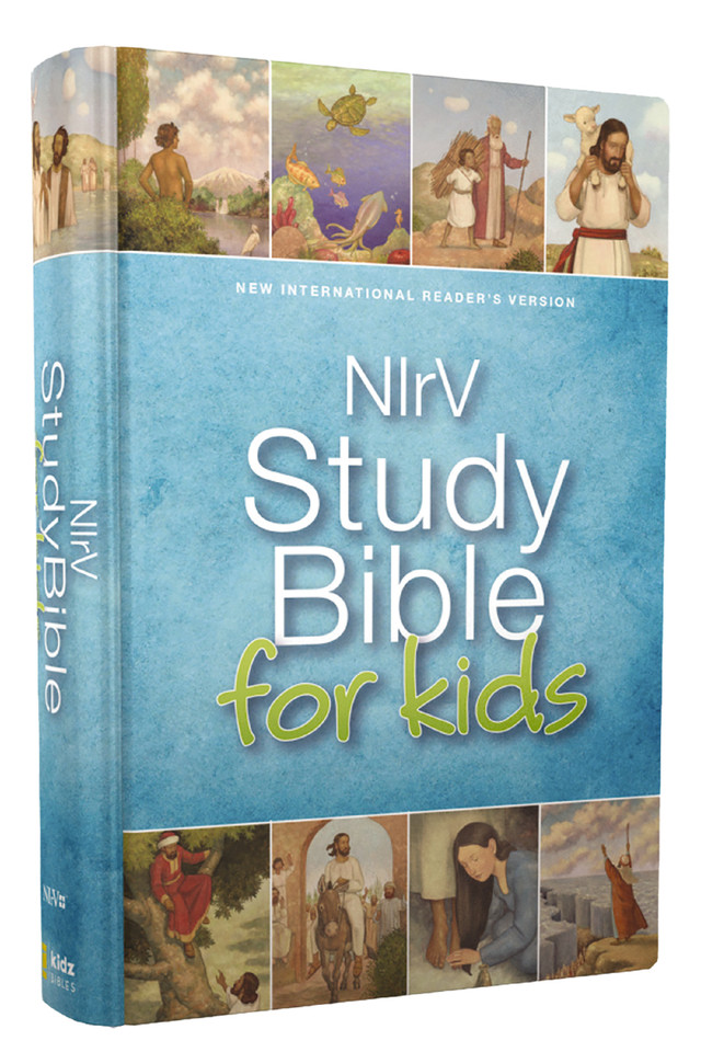 NIrV, Study Bible for Kids, Hardcover book cover by Zondervan