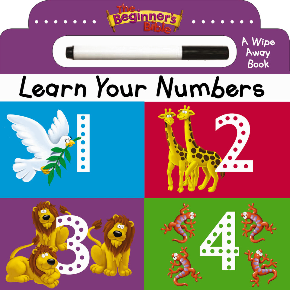 The Beginner's Bible Learn Your Numbers: a Wipe Away book (The Beginner's Bible) book cover by The Beginner's Bible