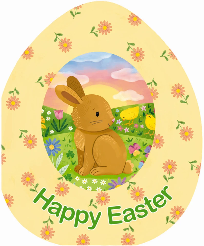Happy Easter (An Easter Egg-Shaped Board Book) book cover by Zondervan