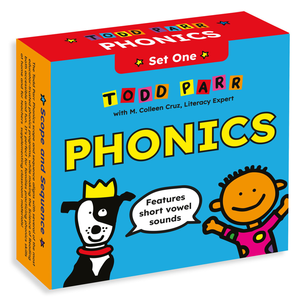 Todd Parr Phonics: Set One:  Short Vowel Sounds (12 Books for New Readers) (Todd Parr Phonics #1) book cover by Todd Parr