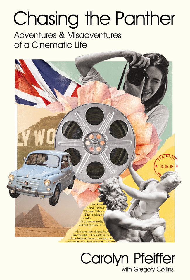 Chasing the Panther: Adventures and Misadventures of a Cinematic Life book cover by Carolyn Pfeiffer, Gregory Collins