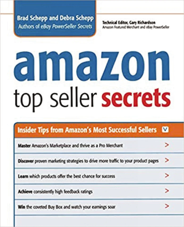 Amazon Top Seller Secrets: Insider Tips from Amazon's Most Successful Sellers book cover by Brad Schepp, Debra Schepp