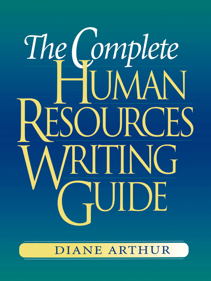 The Complete Human Resources Writing Guide book cover by Diane Arthur