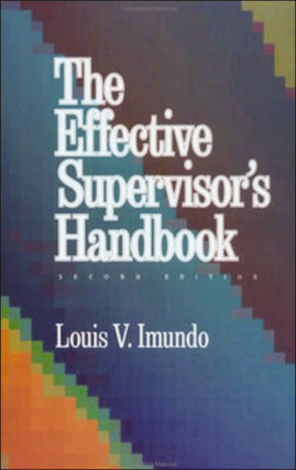 Effective Supervisor's Handbook book cover by Louis Imundo