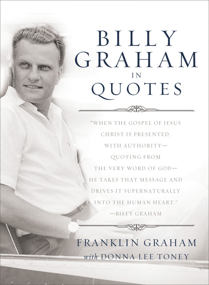 Billy Graham in Quotes book cover by Zondervan