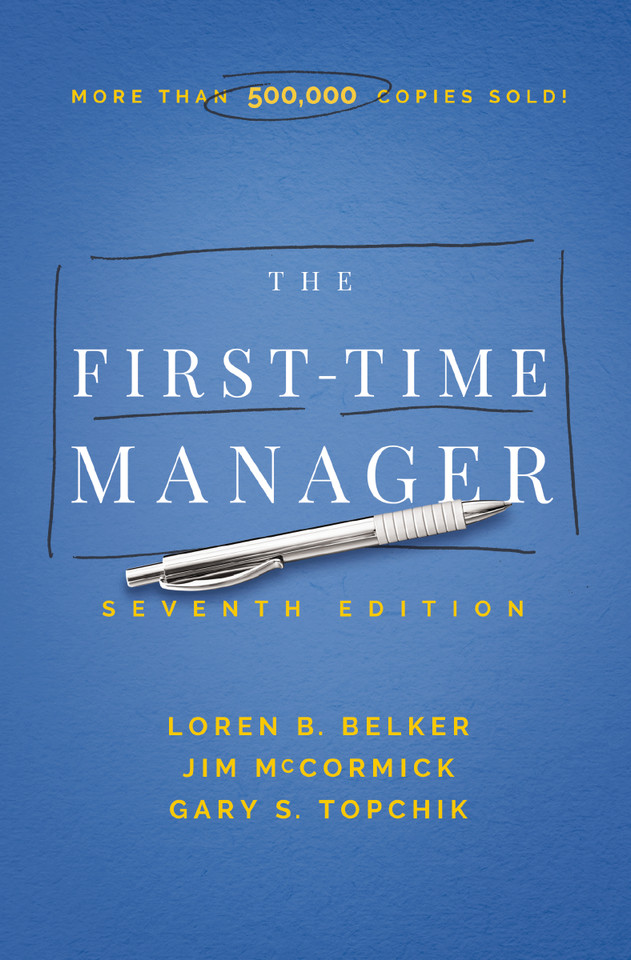 The First-Time Manager (First-Time Manager Series) book cover by Jim McCormick