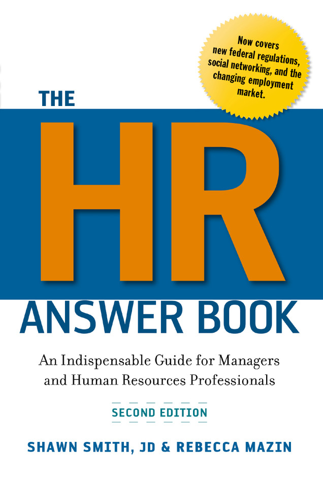 The HR Answer Book: An Indispensable Guide for Managers and Human Resources Professionals book cover by Scotty Smith, Rebecca Mazin