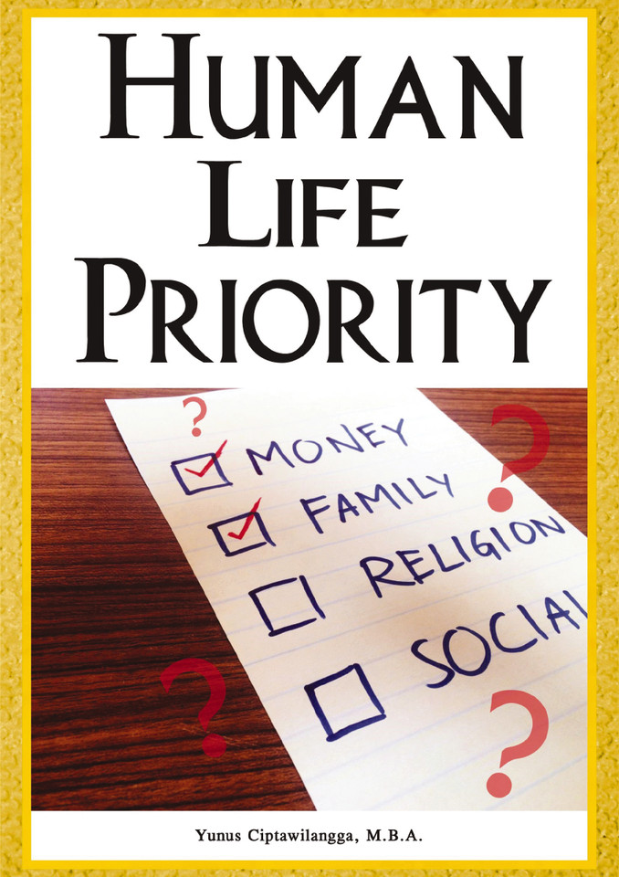 Human Life Priority book cover by Dr. Yunus Ciptawilangga