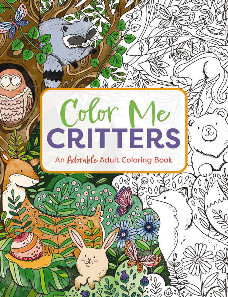 Color Me Critters: An Adorable Adult Coloring Book (Color Me Coloring Books) book cover by Editors of Cider Mill Press