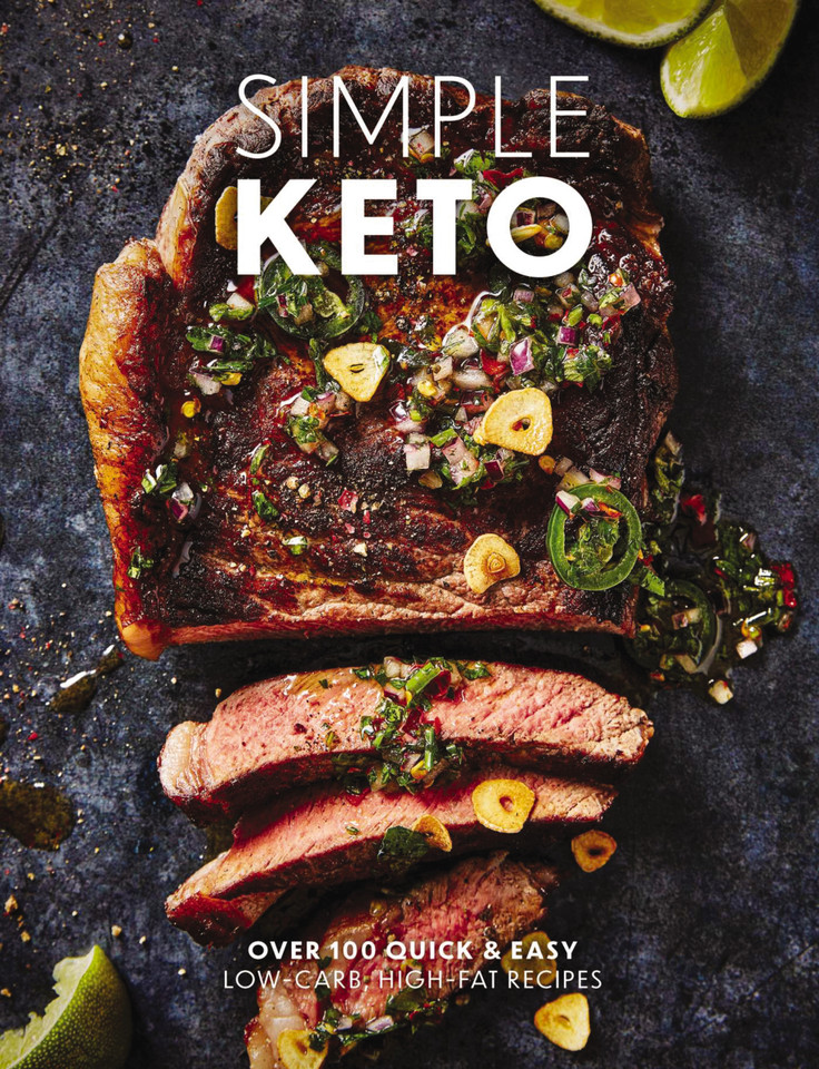 Simple Keto: Over 100 Quick and   Easy Low-Carb, High-Fat Ketogenic Recipes book cover by The Coastal Kitchen