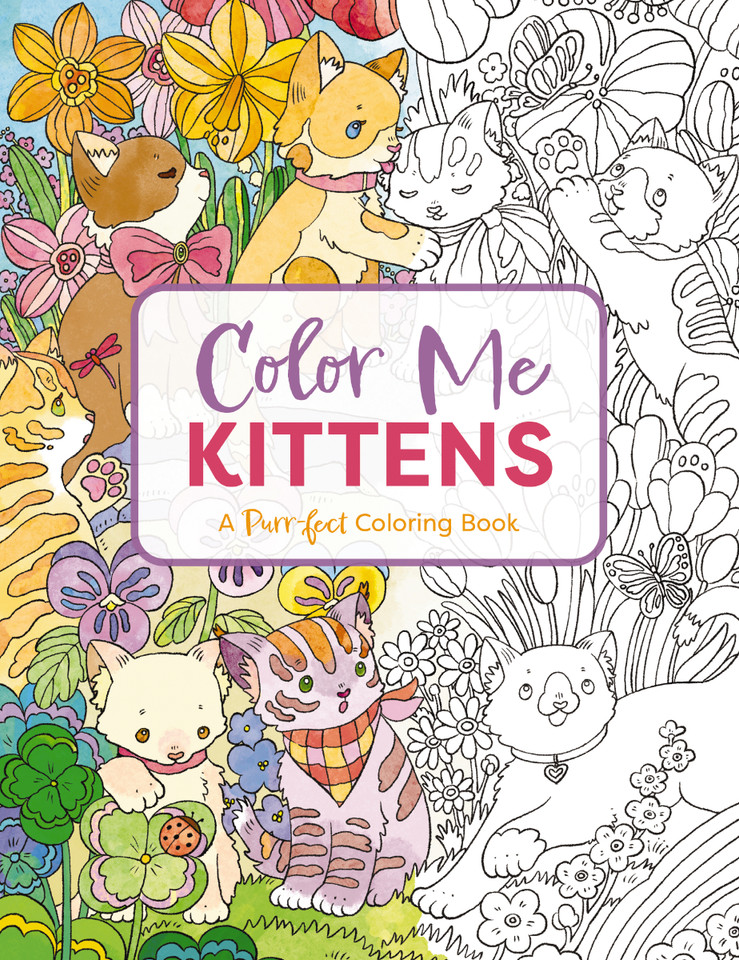 Color Me Kittens: A Purr-fect Adult Coloring Book (Color Me Coloring Books) book cover by Cider Mill Press