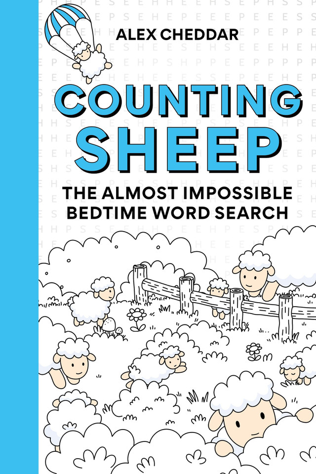 Counting Sheep: The Almost Impossible Bedtime Word Search book cover by Alex Cheddar