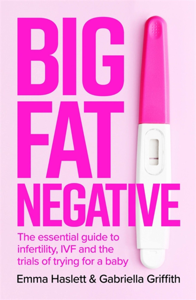 Big Fat Negative: The Essential Guide to Infertility, IVF and the Trials of Trying for a Baby book cover by Emma Haslett, Gabby Griffith