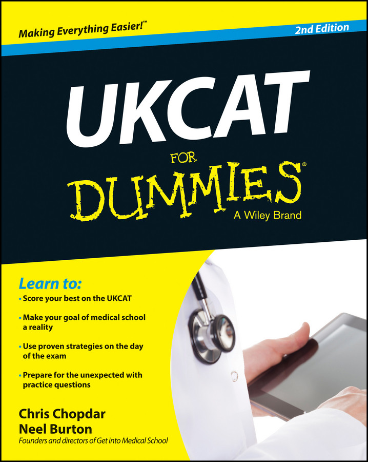 UKCAT For Dummies book cover by Chris Chopdar, Neel Burton