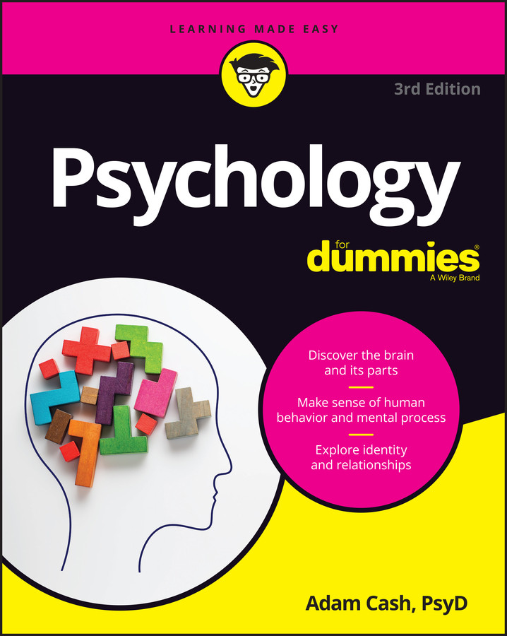 Psychology For Dummies book cover by Adam Cash