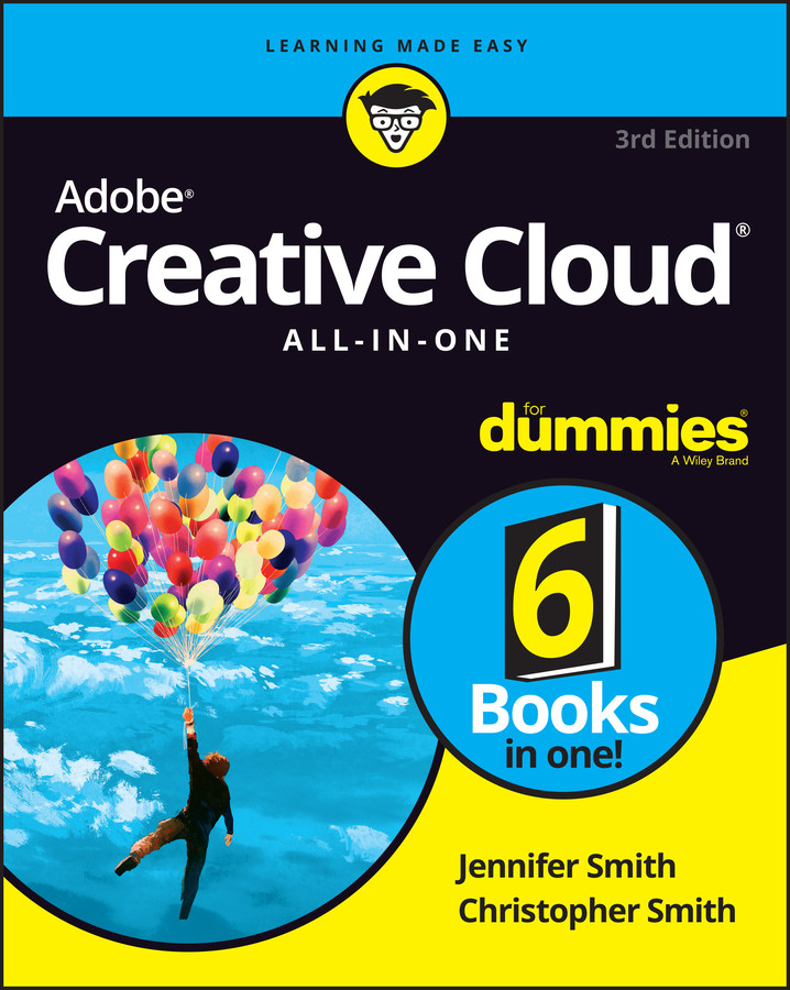 Adobe Creative Cloud All-in-One For Dummies book cover by Jennifer Smith, Christopher Smith
