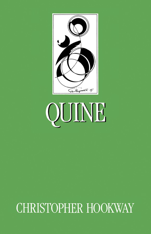 Quine (Key Contemporary Thinkers) book cover by Christopher Hookway