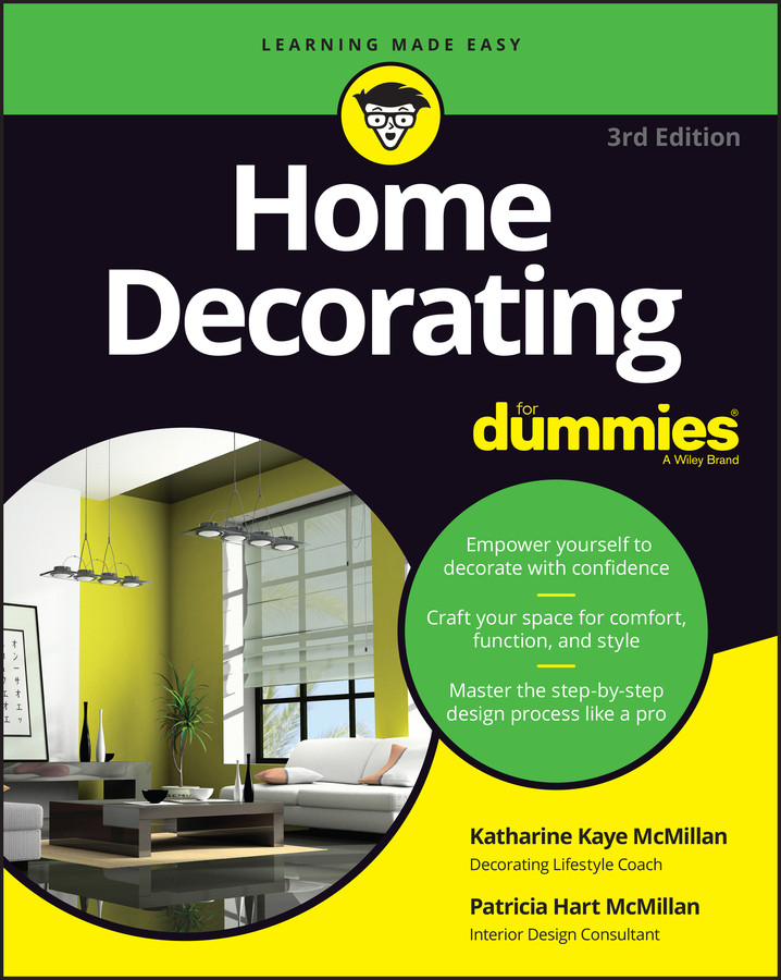Home Decorating For Dummies book cover by Patricia Hart McMillan, Katharine Kaye McMillan