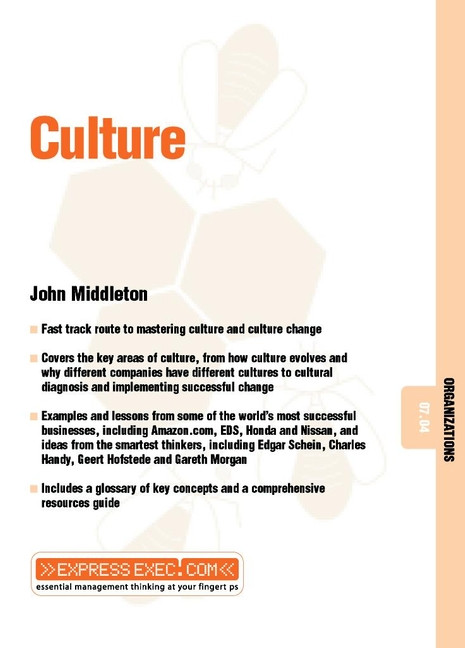 Culture: Organizations 07.04 (Express Exec) book cover by John Middleton