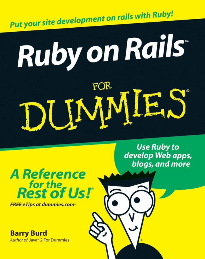 Ruby on Rails For Dummies book cover by Barry Burd