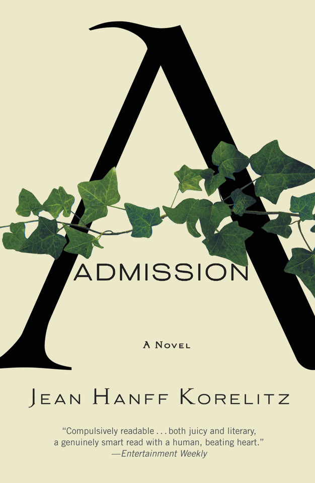 Admission book cover by Jean Hanff Korelitz
